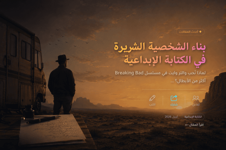 بناء الشخصية الشريرة في الكتابة الإبداعية لماذا نُحب والتر وايت في مسلسل Breaking Bad أكثر من الأبطال؟